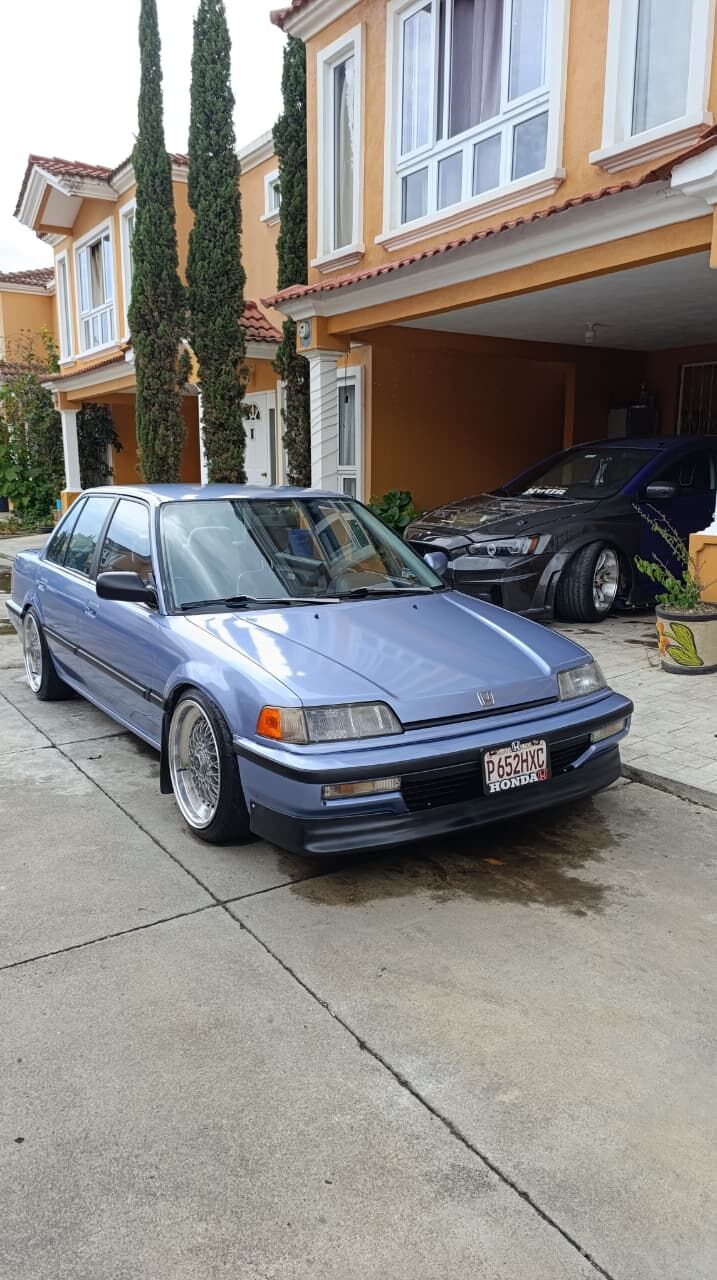 Honda Civic EG azul JDM lavado por Marciwash
